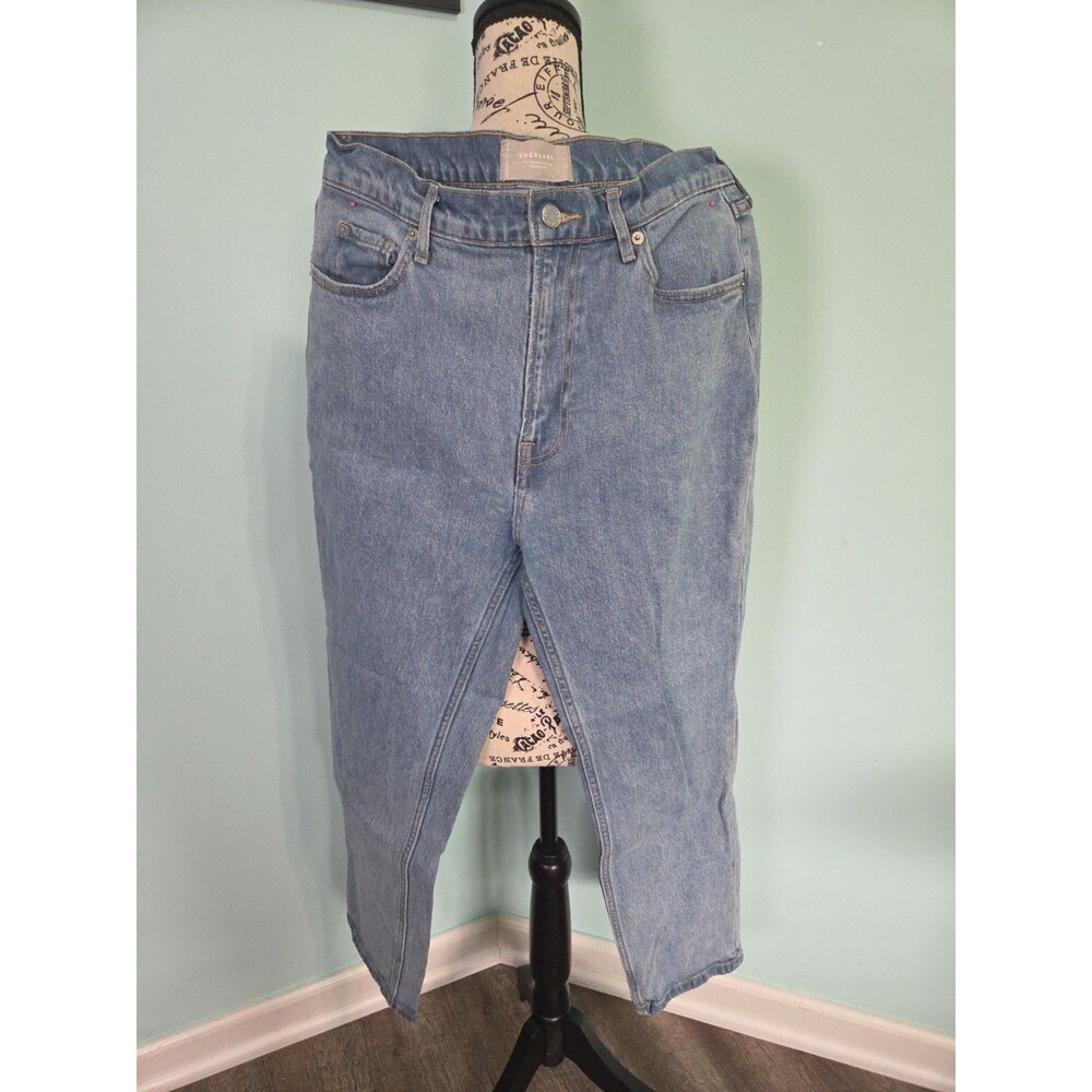 Everlane The Original Cheeky Jeans Size 29 crop Blue Organic Cotton